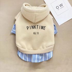 Fashion Dog Clothes Warm Clothes (Option: Raw Coconut Latte-L)