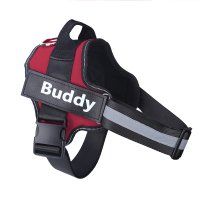 Reflective And Breathable Adjustable Pet Strap Vest (Option: Red-XL)