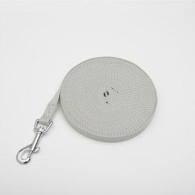 Pet Polyester Tracking Lead Rope (Option: Grey-12mX1.6cm)