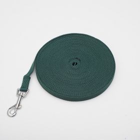 Pet Polyester Tracking Lead Rope (Option: Dark green-7mX1.6cm)
