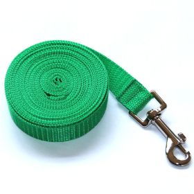 Fashion Pet Dog Solid Color Leash (Option: Green-20M x 1.5CM)