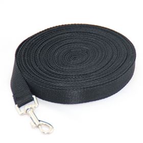 Fashion Pet Dog Solid Color Leash (Option: Black-10M x 1.5CM)