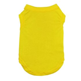 Dog Clothes Pet Clothing T-shirt (Option: Yellow-3XL)